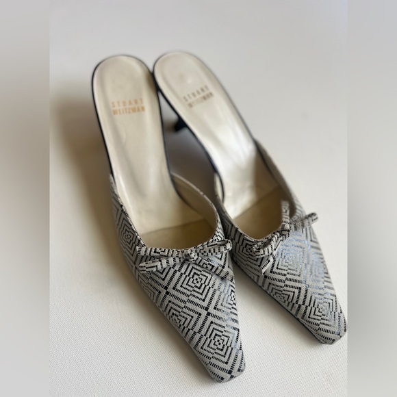Vintage Stuart Weitzman Kitten Heels Pointy toe 7.5 - Picture 3 of 7